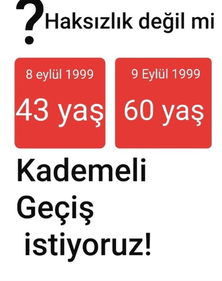 Hakkımızı istiyoruz...

#EmekciyeKademe