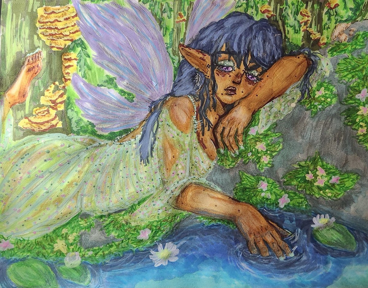 strwbrrykicks's tweet photo. havent drawn in 2 years so i went back to basics with traditional https://t.co/GD8mfZqq2Q