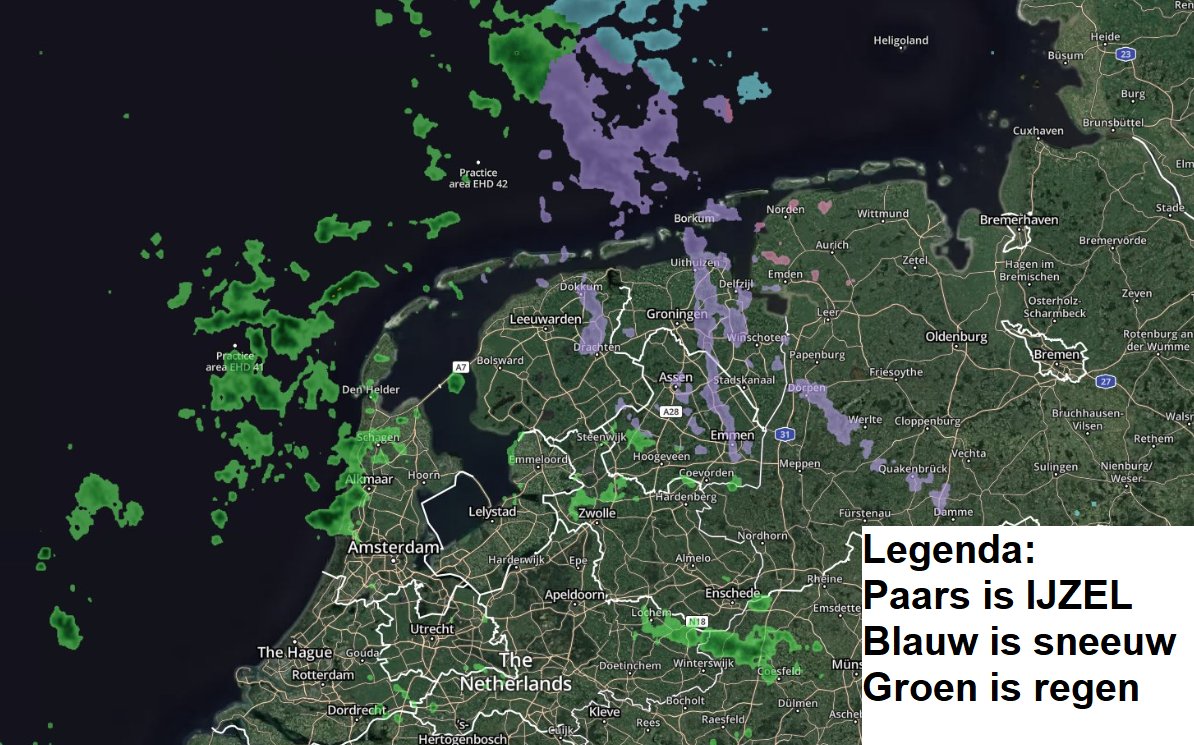 ⚠️❄️ Gangbare buienradars geven geen IJZEL aan. De neerslagradar op onze site wel! Check de radar morgen geregeld en zie waar de IJZEL begint. Vergeet dit niet te delen met je vrienden, familie etc. Zo min mogelijk ongelukken morgen op de weg.  art-of-thunders.nl/neerslagradar/

#gladheid
