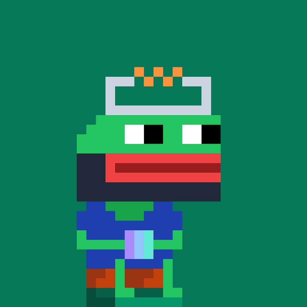 Gn fam 💚

Pepehodls #3479

Cyborg Pepe with $SOL #NFT is looking for a new home on #solana blockchain.

Reply guy who deserves to wear it gets it. 12 hours to go.

Good luck 🍀