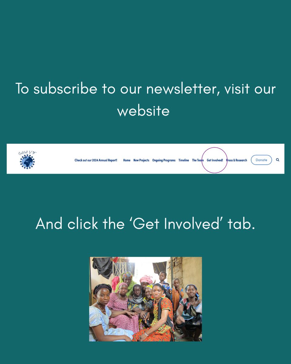 GAIAvaccine's tweet photo. Our latest newsletter highlights the impact of our Nutrition and Peer Support program on the local community in Mali. To subscribe, visit our website to input your name and email. https://t.co/ToASetMsn3