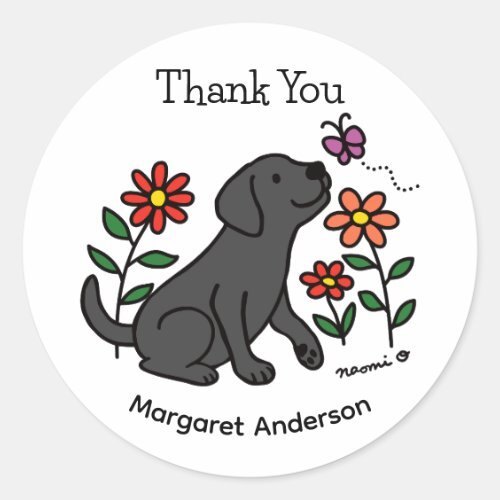 HappyLabradors's tweet photo. Black Labrador Flowers Cartoon Classic Round Sticker #black #lab, #black #labrador, #thank #ClassicRoundSticker  https://t.co/1vXClPqeIe https://t.co/BwoY2LEt6b