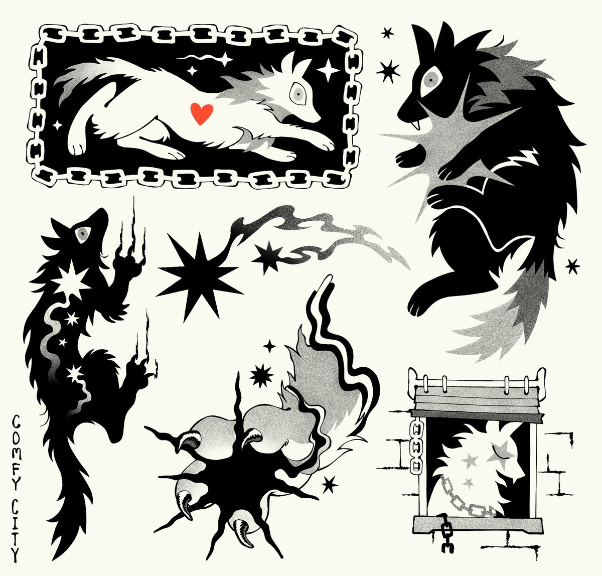 comfycitee's tweet image. a whole universe stuck to my claws