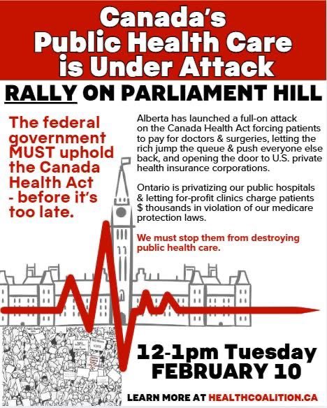 EmJayNabuurs's tweet photo. If you’re in #Ottawa #Carleton area or willing to travel, pls take part in the @HealthCoalition rally on Feb. 10 on Parliament Hill from 12-1pm ET.
They have 100 mtgs planned for their 200 person troupe and could use many more for visual impact on the hill!
#MakeYourNoise https://t.co/OpF7r5jHlL