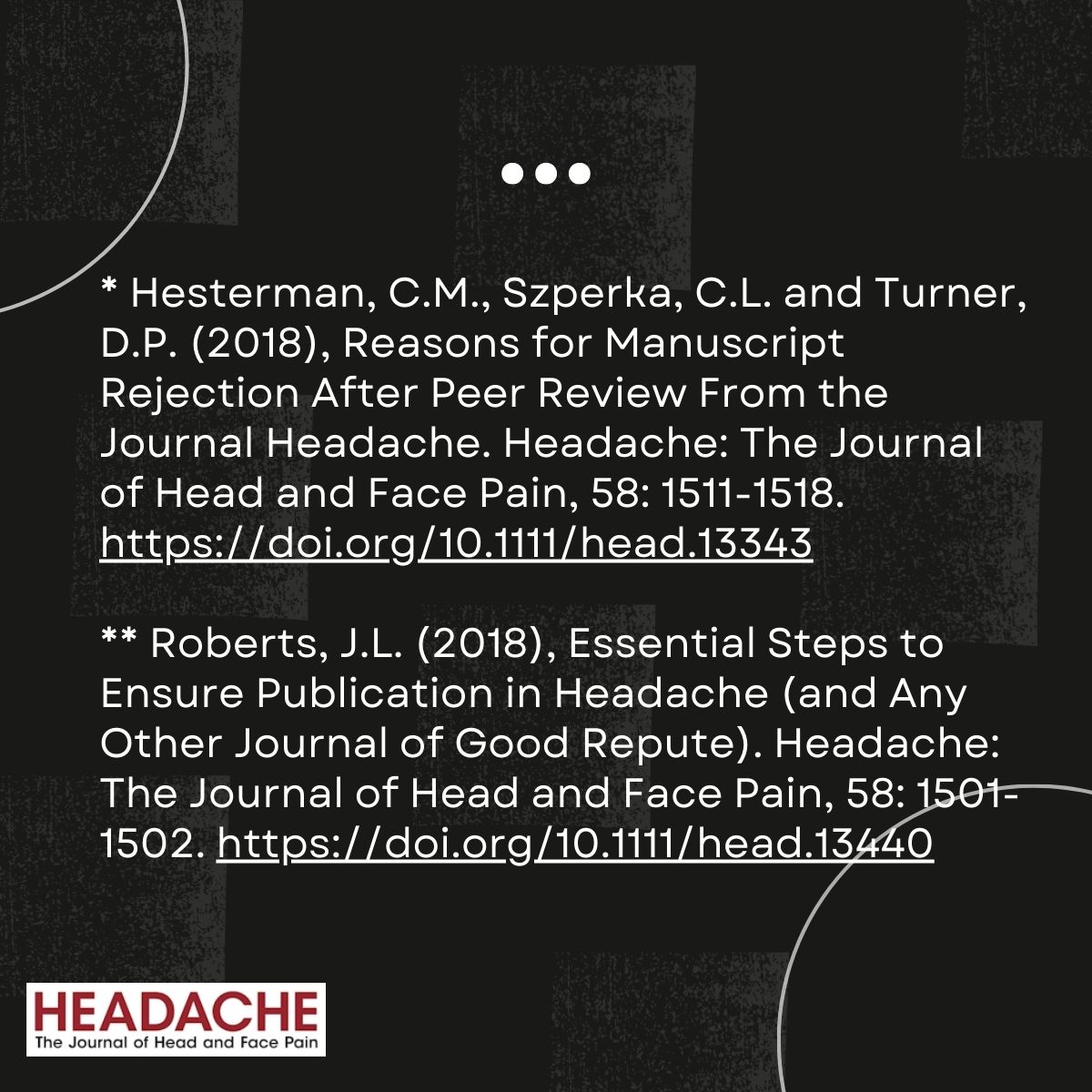 Headache Journal tweet media