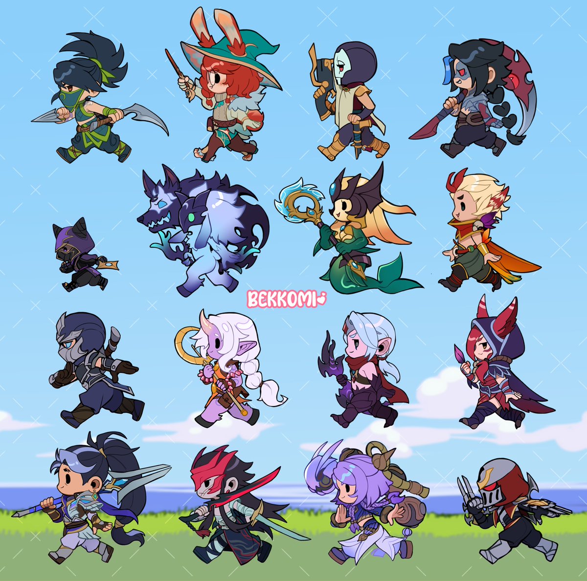 bekkomi's tweet photo. So many little guys, hope I cover a good chunk of mains in here hehe https://t.co/GWjecWtUKv