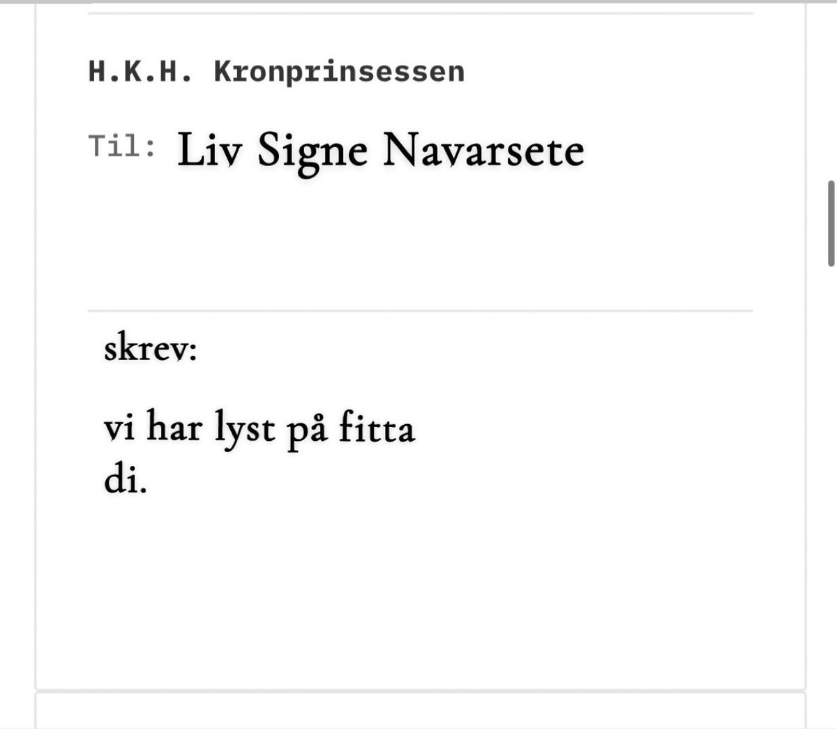 Av alt som skulle komme fram, var vel denne mest etterlengtet.
