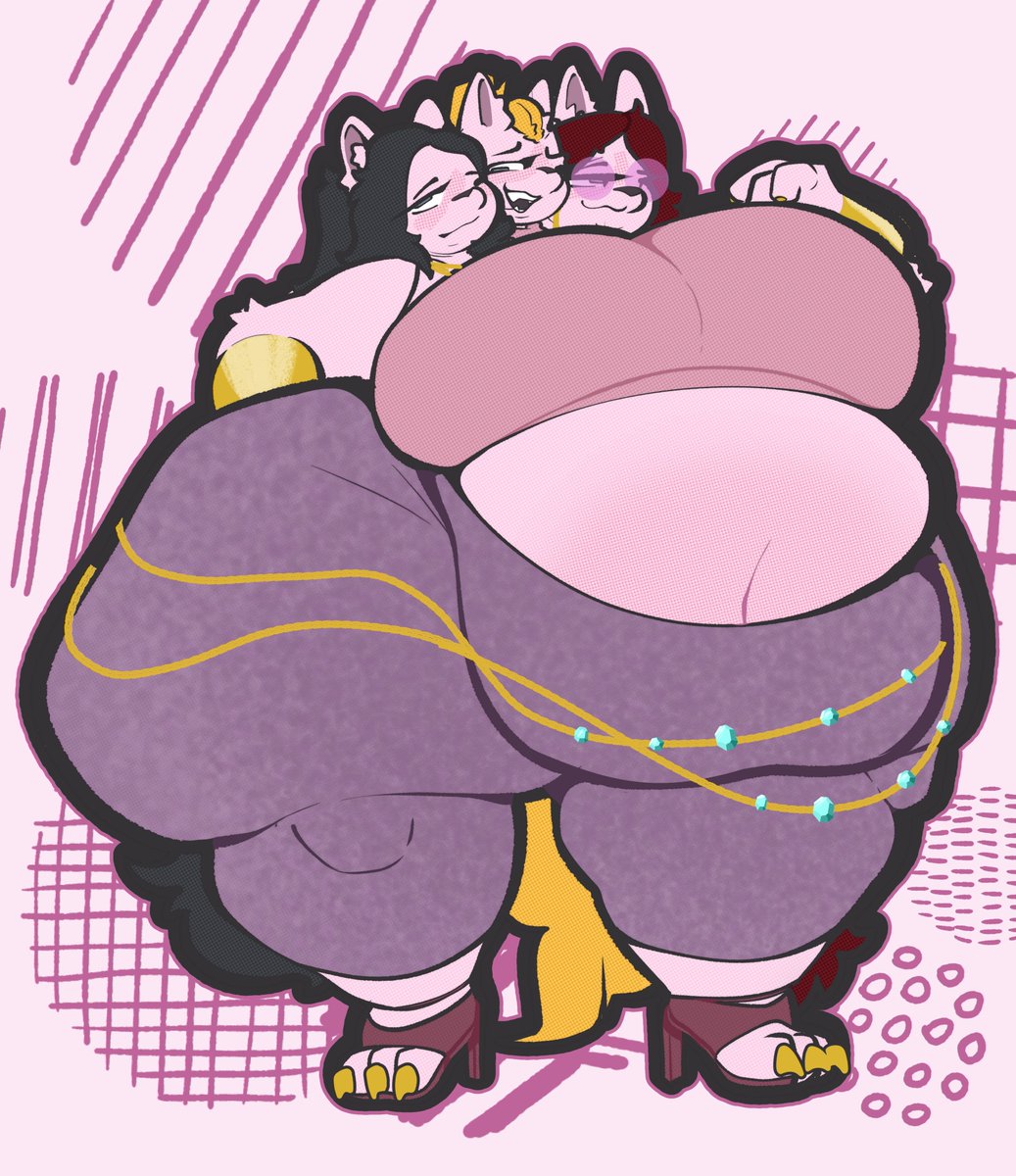 Latest fashion trend x3 💅
Commission for - <a href="/Tabriennafancam/">Gabbi 🖤 Tabby 💛 & Janine 💖</a>