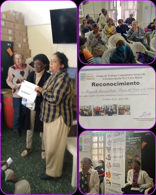 Taller del grupo de trabajo comunitario integrado en la circunscripción  # 2 del Consejo Popular Cayo Hueso, delegada Lourdes Ferrer Rodríguez en el Proyecto Comunitario "La Casa del Niño y la Niña".
Se actualizó  el  diagnóstico y plan de acción.