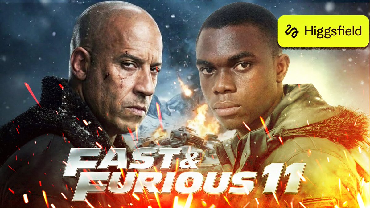 OnileowoFortune's tweet photo. I use Higgsfield AI to create my own cinematic version of Fast &amp; Furious 11

f you’re interested in AI video, or exploring the future of AI filmmaking, this video will show you what’s possible right now. Link in the comments below 👇

#higgsfieldai  #aivideo  #aifilmmaking https://t.co/k6ePddQ30d