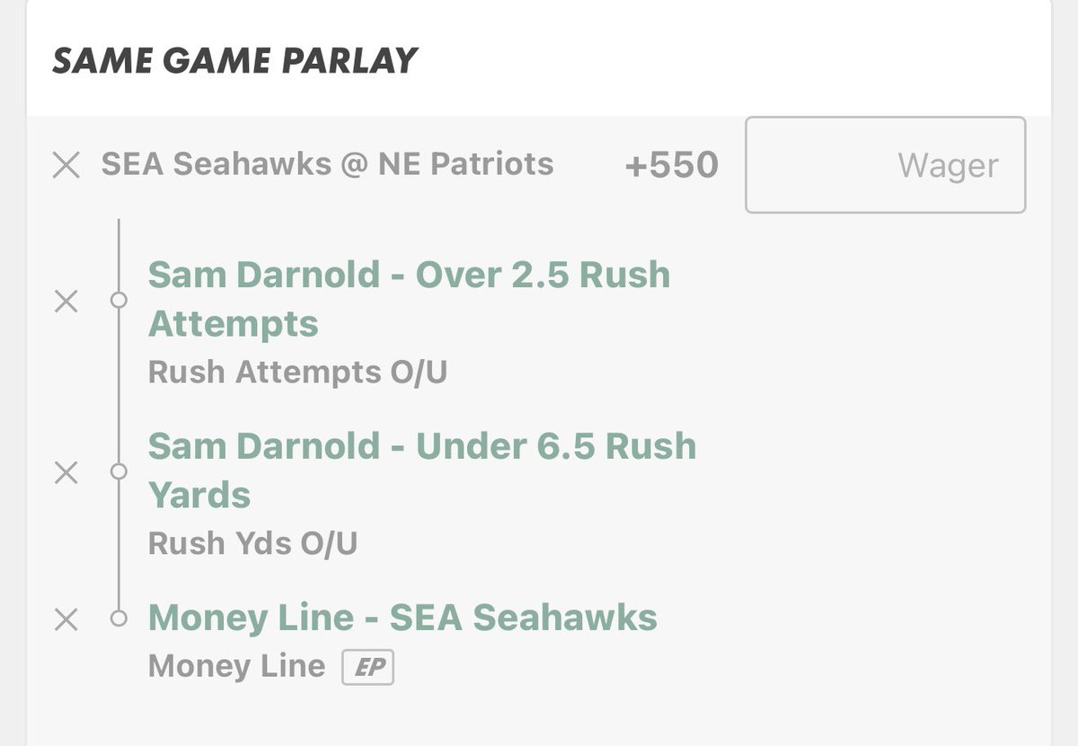 The victory formation kneel down SGP is live on a few books
*Maye is far to capable with his legs to play it the other way