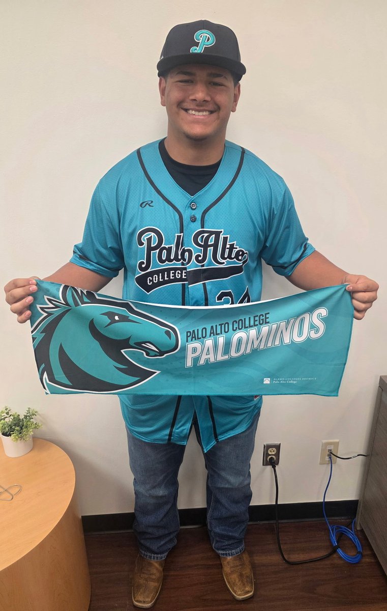 SonnyTrev23's tweet photo. Thank you Coach Brien for my first campus visit and official offer from Palo Alto College Baseball. Appreciate the coaching staff and the opportunity. #Palominos #STXbaseball #Homegrown #Offer https://t.co/CJWCRskRcS