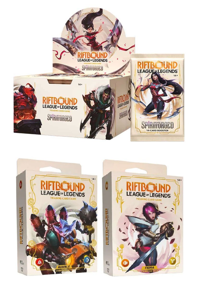 ICYMI: Raffle Entries to preorder Riftbound League of Legends Spiritforged  Booster Box and Champion Decks at the Riot Store ends tomorrow morning!  Closes Feb. 5th at 9am PT / 12pm ET
