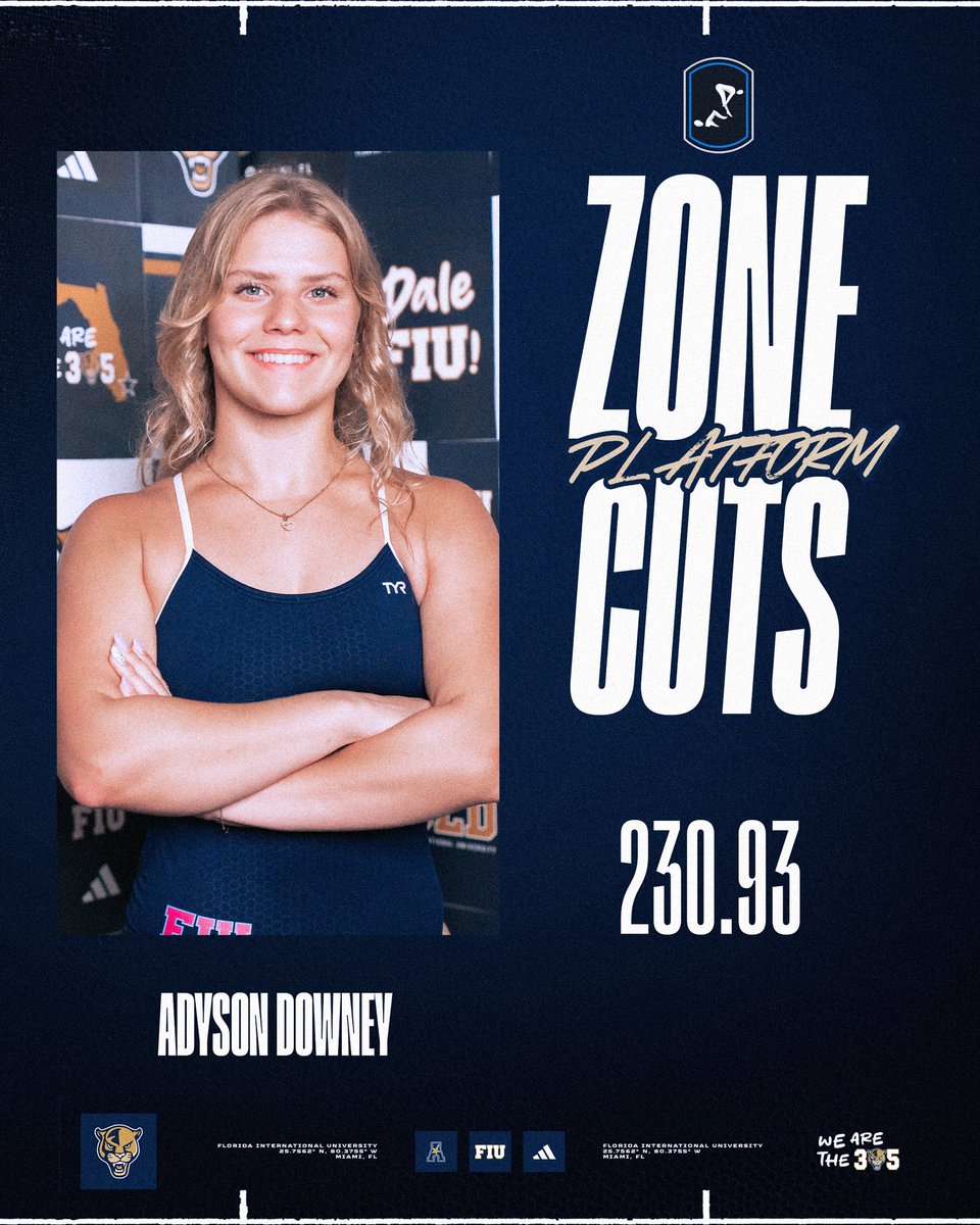 FIUSwimDive's tweet photo. more zone cuts secured ✅ https://t.co/zzuMfDhR1K