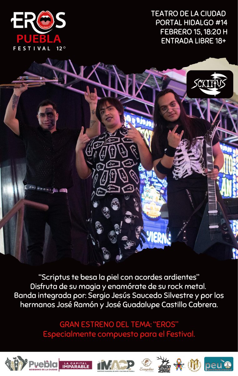 theo_velasco6's tweet photo. "Historia del placer" festival con exposiciones artisticas prevención y educación sexual entrada a partir de 18 años en adelante #Festivalerospuebla #Ciudaddepuebla #teatrodelaciudad #danzas #humor #musica #pintura #fotografiadigital #escultura #grabado entrada gratuita https://t.co/oyMLlCHA3l