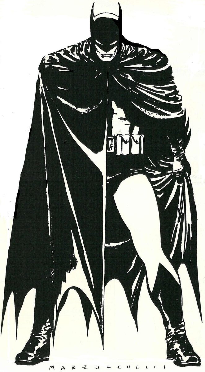 DrwSnt's tweet image. this is one of the best batman pieces of all time. Mazzucchelli is so good