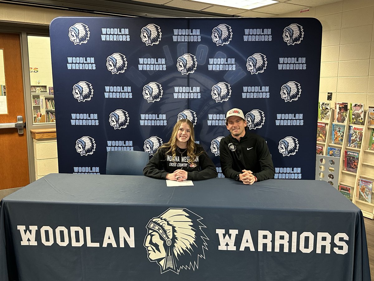 WoodlanX's tweet photo. Congrats to Katy Niles as she signs to continue her XC and Track career at IWU!  We look forward to watching you run at the next level and further your academic career. https://t.co/ywtWIIwxt8