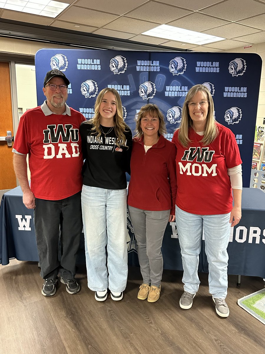 WoodlanX's tweet photo. Congrats to Katy Niles as she signs to continue her XC and Track career at IWU!  We look forward to watching you run at the next level and further your academic career. https://t.co/ywtWIIwxt8