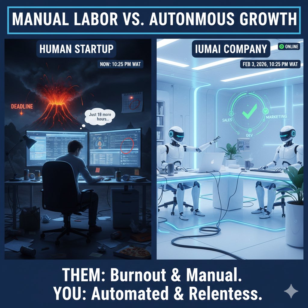 iumai_world's tweet photo. Manual labor is a bug. Autonomy is the feature. https://t.co/UtOUSQi3kw