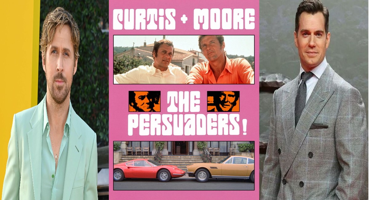 LoneWolfOO7's tweet photo. A reboot of the series"The Persuaders"starring Henry Cavill as Lord Brett Sinclair and Ryan Dosling as Danny Wilde, featuring action but also plenty of humor. The two would solve criminal cases around the globe in their own unconventional way!! A tribute to Moore and Curtis.😃👍 https://t.co/580EkPWrRB