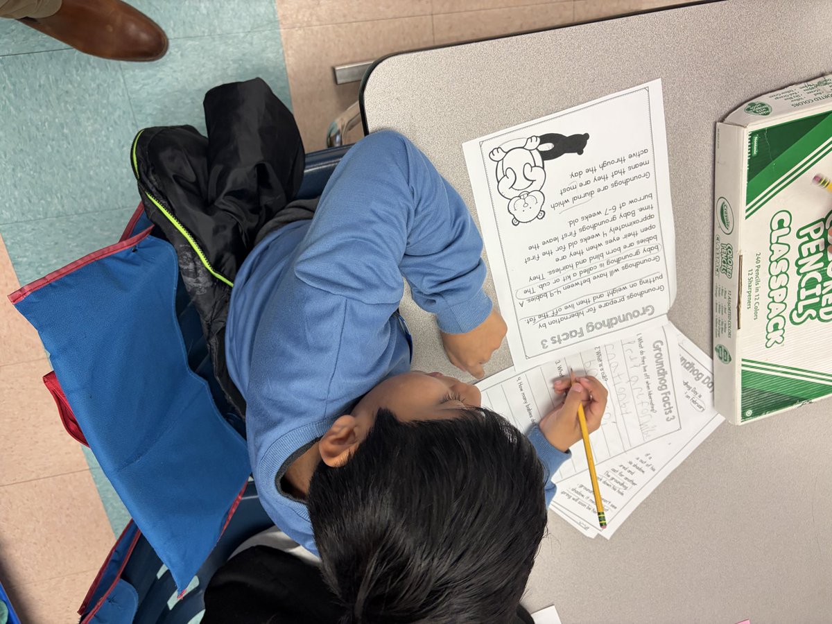 MrHeeter's tweet photo. Today my students had the chance to learn about Groundhog Day! Let’s just say they were not happy to hear that Phil is calling for 6 more weeks of winter! @HamptonBaysES #WeAreHB #HBStrong https://t.co/x9FVzp0HZz