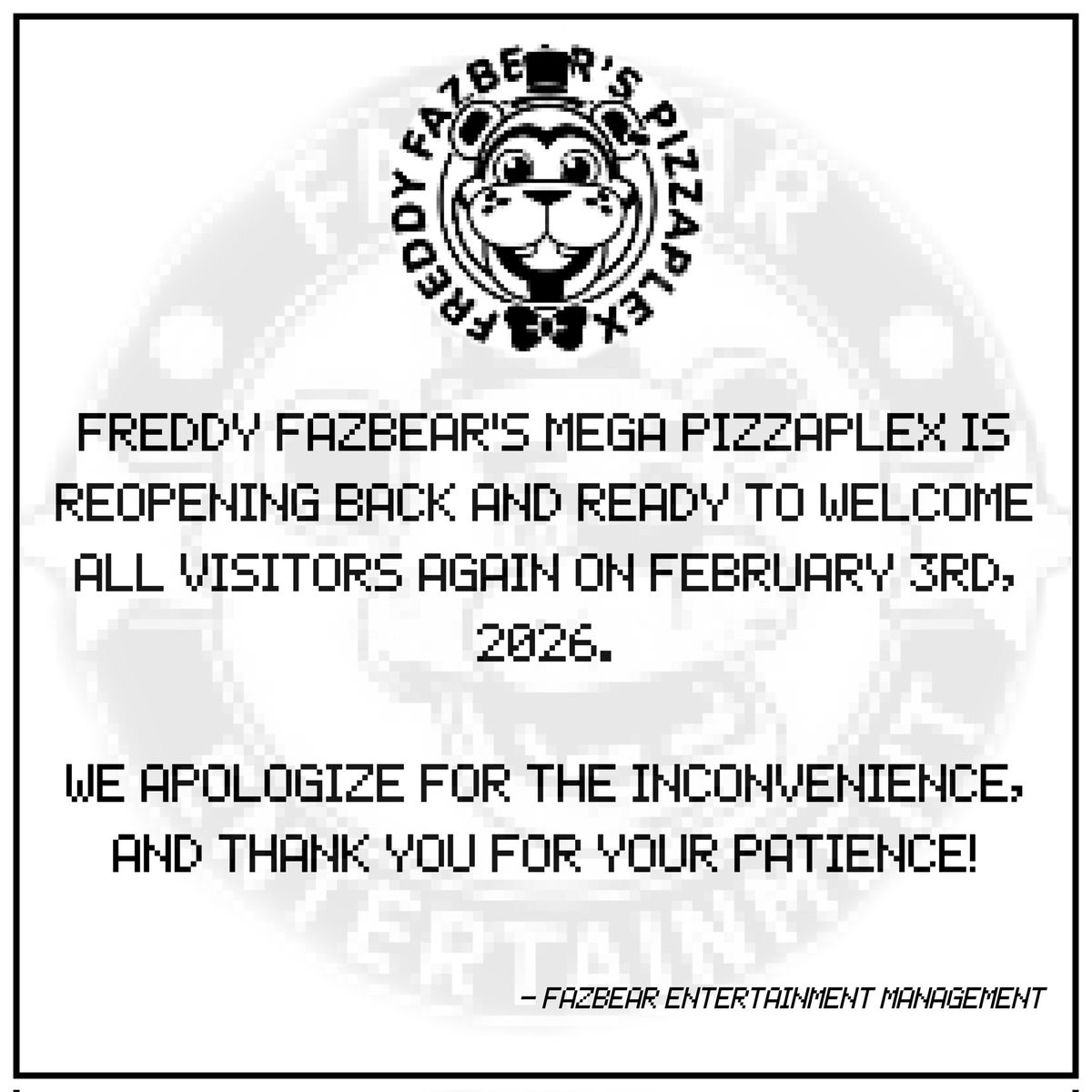 Fazbear Entertainment ™ tweet media