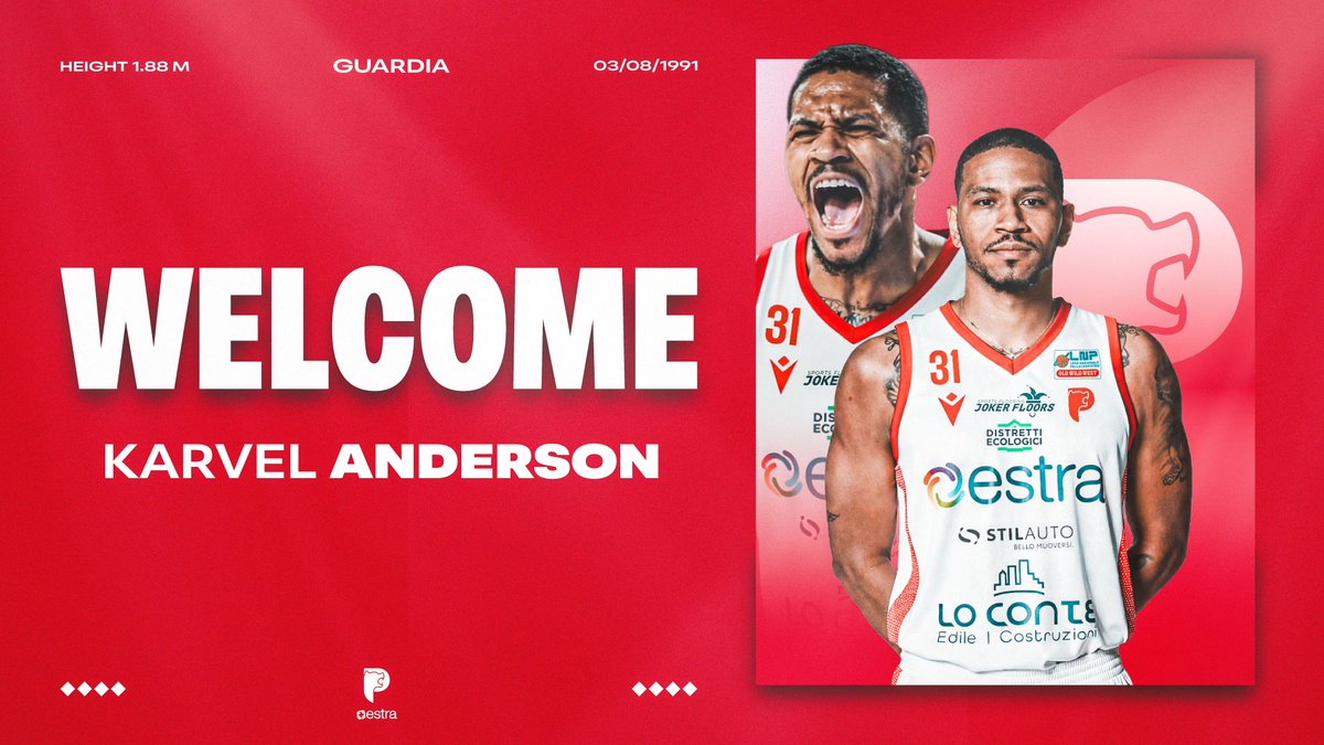 basketinside360's tweet photo. UFFICIALE - Pistoia Basket firma la guardia Karvel Anderson https://t.co/yi4c0o3cvr https://t.co/3ibX8v1kH8