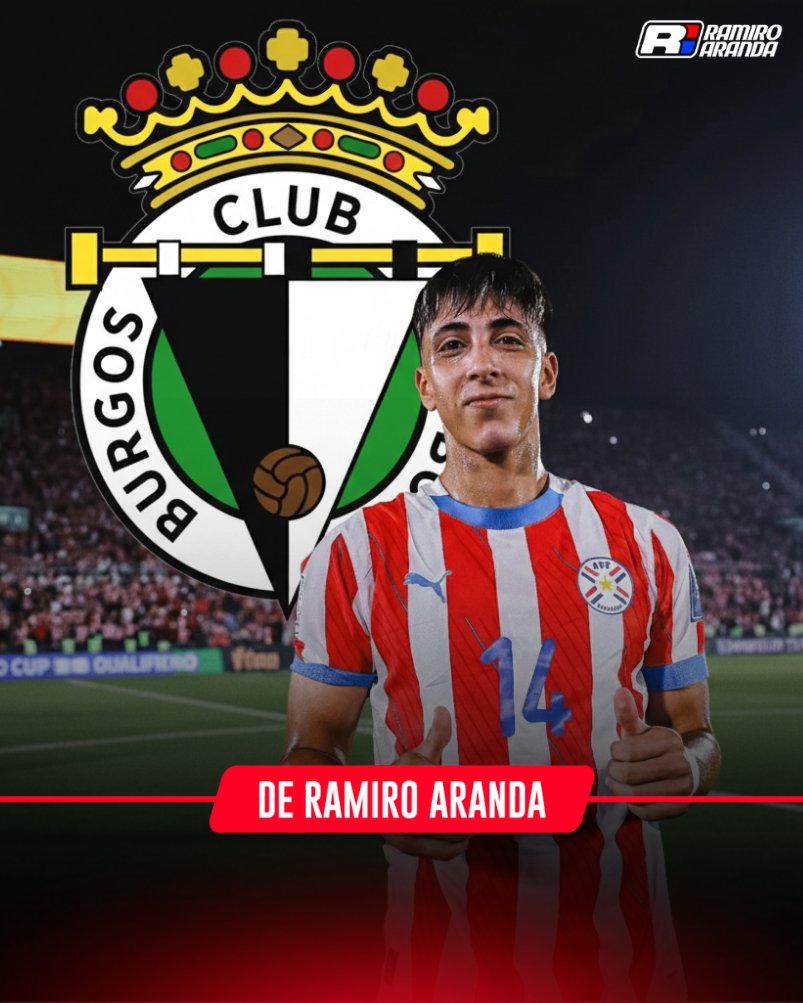 ¡ATENCIÓN! ⚠️

🇵🇾🇪🇸 Hugo Cuenca es nuevo jugador del #Burgos, equipo de la segunda B de España. 

▶️ El #Genoa de Italia lo cede hasta junio con opción a compra.

⁉️¿Opiniones?
-#RamiroArandafutbolpy