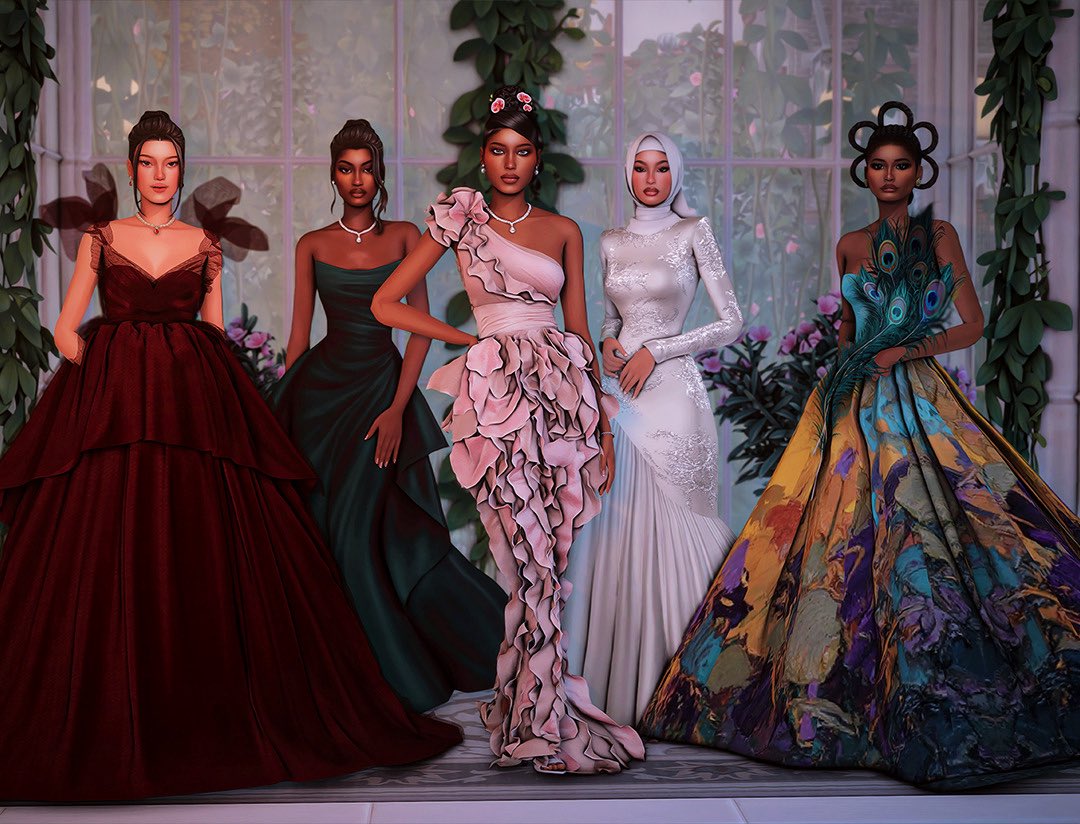 simsSimulation's tweet photo. The Debutantes 
#Sims4 #ShowUsYourSims https://t.co/XptzGGxoAt