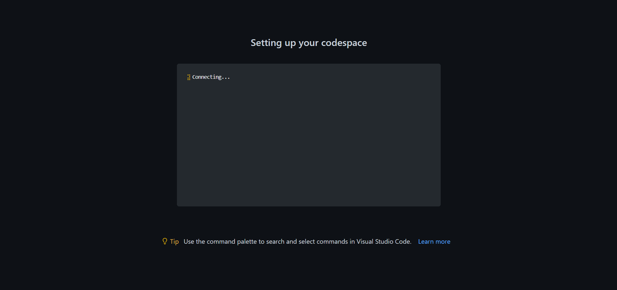 SohanKarfa's tweet photo. anything wrong happened to codespace? seeing this screen for the last 10 minutes

@github #codespace https://t.co/Ctlv3pSiZ2