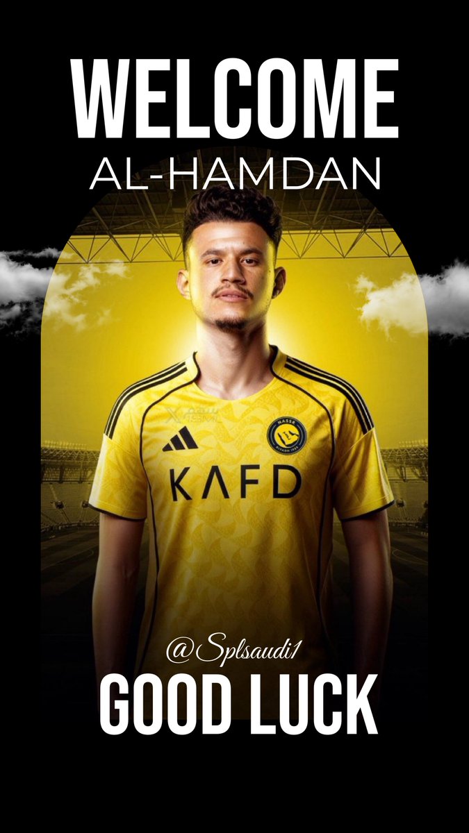 Splsaudi1's tweet photo. رسميًا | صفقة القرن🔥🔥🔥

النجم عبدالله الحمدان إلى نادي النصر
يستاهلون جمهور العالمي هذا الأسطورة. https://t.co/nW0yX5XSKo