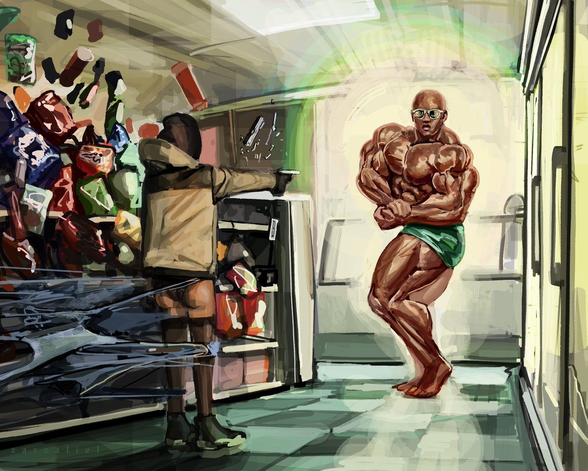 zarzaliel's tweet image. "Nice muscles stupid, check out my gu—"