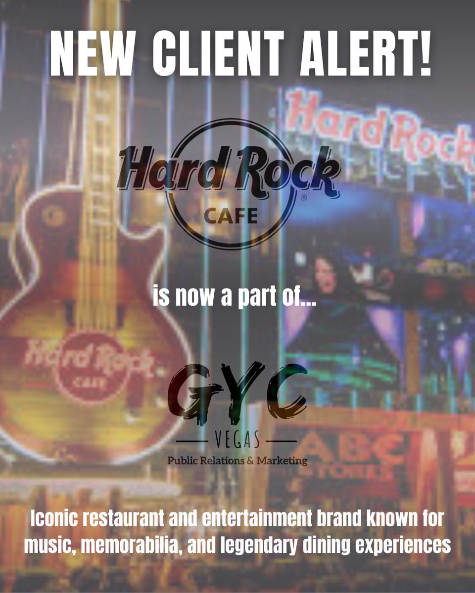 We’re turning up the volume this year and are thrilled to welcome Hard Rock Café Las Vegas as our newest client! We’re excited to amplify their story, celebrate their one-of-a-kind entertainment experience, and help them continue to rock the Las Vegas community!🎸