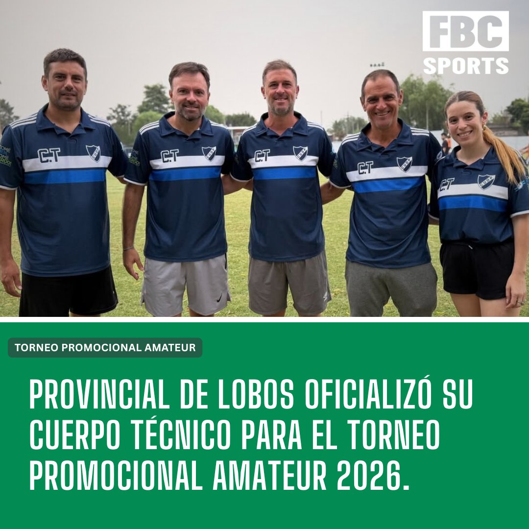 📋 Staff confirmado. Pablo Pesaresi lidera el cuerpo técnico de Provincial de Lobos para el Torneo Promocional Amateur 2026. ⚽️📈

Lee la nota Completa
fbcsportss.blogspot.com/2026/02/provin…