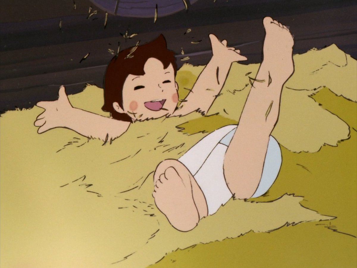 naranciagaming's tweet photo. watching Heidi and actually tearing up watching them make a hay bed https://t.co/esQk1Xn4BQ
