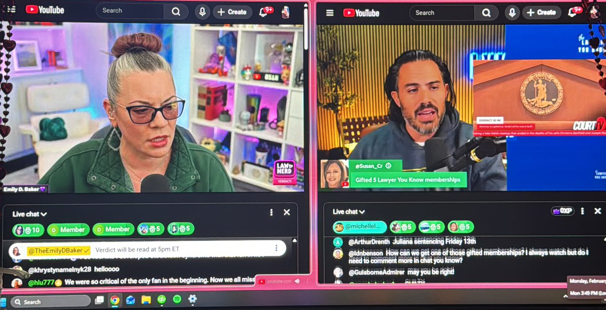 Waiting to hear the VERDICT in the Brendan Banfield case w/my two favorites. #theLawNerdYouKnow #JusticeforChristineBanfield #JusticeforJosephRyan #GUILTY #givehimlife 💜💙