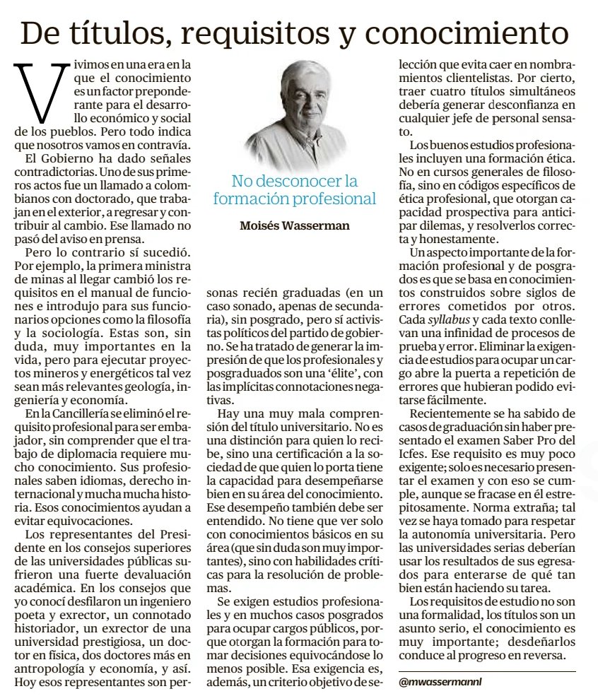 Moisés Wasserman tweet media