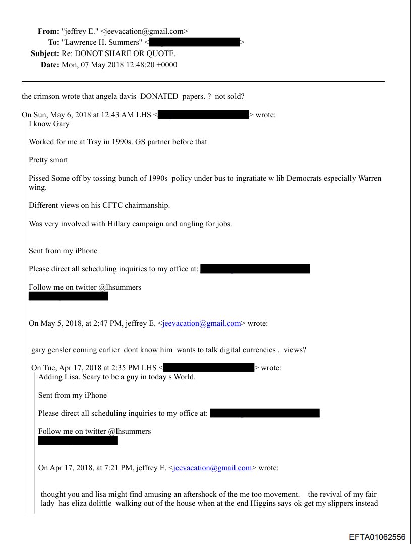 Drummer_HC's tweet photo. ¡¡¡TREMENDO!!!
La historia que cuentan los emails de Epstein
Los archivos muestran una cronología muy concreta sobre cómo se fue moldeando el mundo cripto que hoy conocemos.
Y el hilo conductor tiene un nombre: Gary Gensler.

2014.
Epstein ya está involucrado en círculos académicos y tecnológicos ligados a criptomonedas.
En emails privados aparece una preocupación clara: Ripple y Stellar son vistas como una amenaza para el “ecosistema” que algunos actores querían construir.
Hablan de que compiten en la misma carrera y generan “company damage”.

En paralelo, Epstein canaliza dinero y apoyo académico a entornos vinculados al desarrollo y legitimación de Bitcoin, principalmente a través del MIT y su ecosistema.
Financia entorno, discurso, investigación y validación institucional.
Bitcoin empieza a quedar cómodo.
Aceptable.
No disruptivo para el poder financiero.

2017–2018.
Epstein conoce y se reúne con Gary Gensler.
No es un desconocido: Gensler trabaja en MIT, da clases sobre blockchain y dinero digital.
Antes de reunirse con él, Epstein pide referencias políticas y personales sobre Gensler a figuras como Larry Summers.
Los emails muestran interés explícito:
“Gary Gensler wants to talk digital currencies”.
Nada improvisado.

En esos mismos encuentros aparecen agendas, listas de invitados y reuniones privadas donde Gensler figura como participante o “tentativo”.
El tema: criptomonedas, regulación, futuro del dinero.
Bitcoin ya no es cuestionado.
Ripple sí.

2021.
Gary Gensler llega a la SEC.
Y acá la historia se vuelve coherente:

#Bitcoin queda libre, intocable, absorbido narrativamente.
#Ethereum es tolerado durante años.
#Ripple es atacado con una demanda que busca frenar su expansión.

#Ripple nunca encajó en el esquema que venían diseñando desde años antes.

Y la cronología no empieza en la SEC.
Empieza muchos años antes, en los correos que hoy están a la vista de todos.