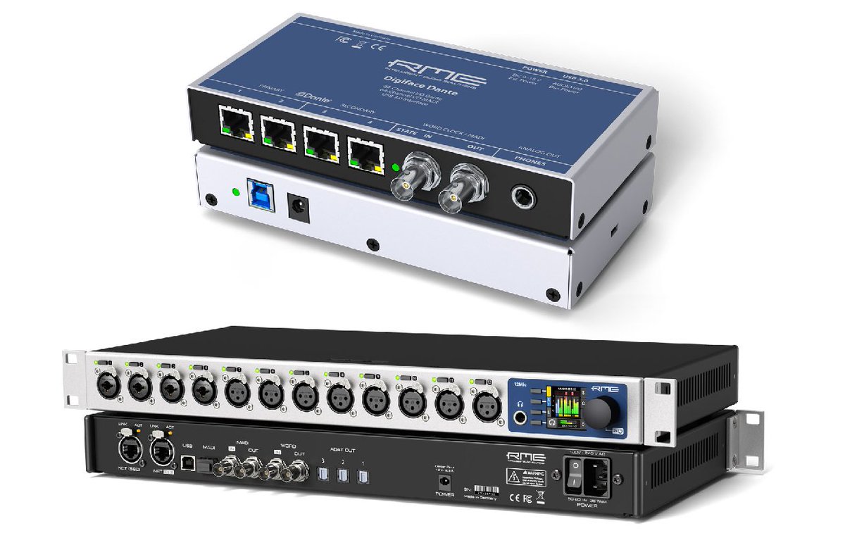 値下げしました RME Digiface Dante オーディオインターフェイス RME国内代理店がジェネレック・ジャパンへ。 さらに、 最大256ch