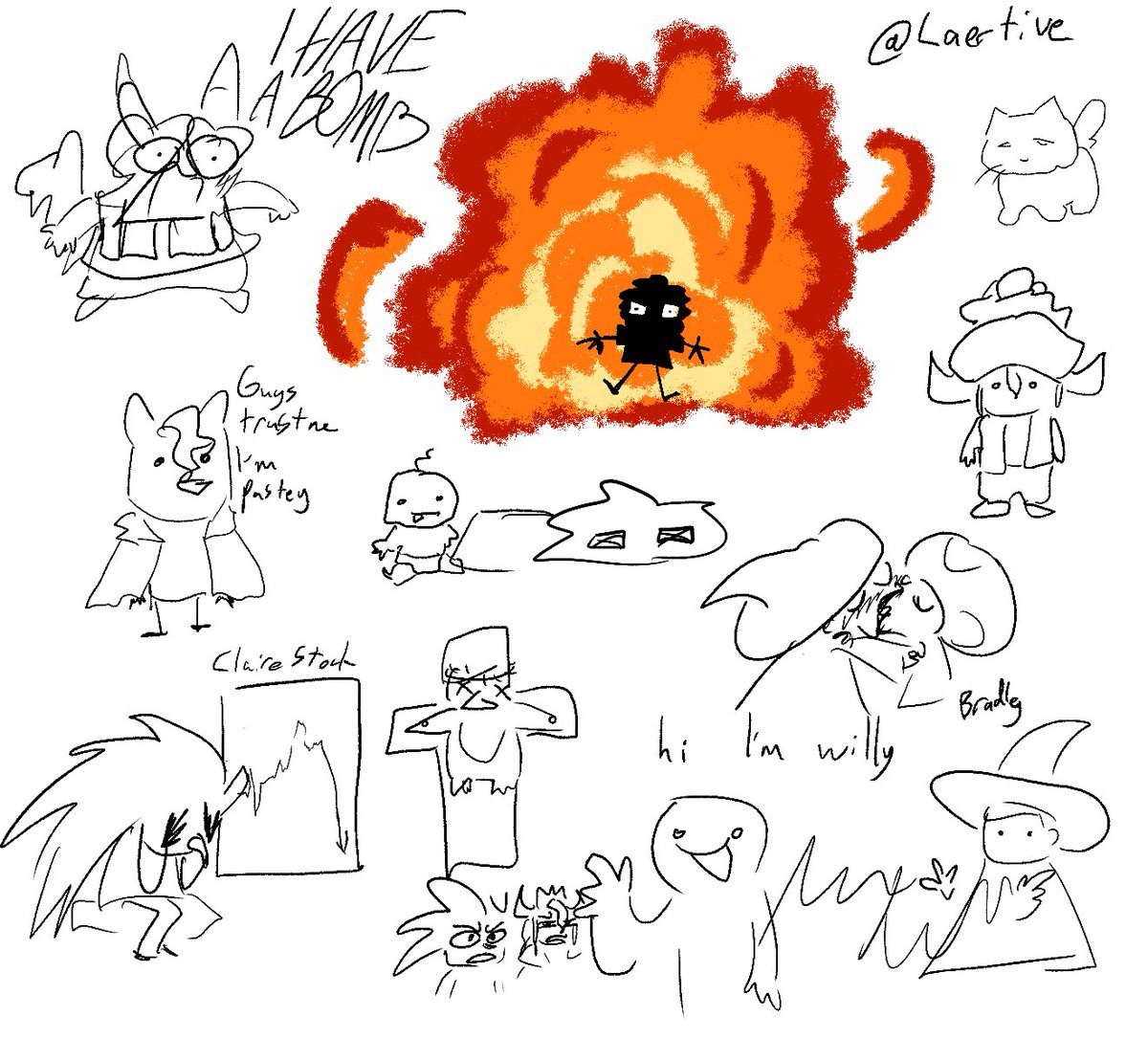 Laertive's tweet photo. @SaltyDKArtRT @King__Moosh @Gerbatron16 @tea_bubbled @CitisStreets @SanctoKlinge @Wayward__Wizard ter a ria https://t.co/CvKsdPM5yH
