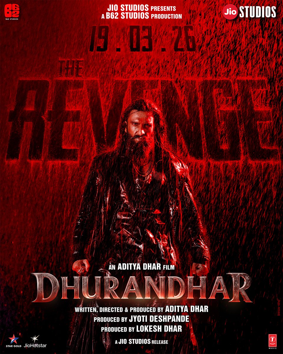 Ab Bigadne Ka Waqt Aa Gaya Hai.

Dhurandhar: The Revenge
Teaser Out Today at 12:12 PM

#DhurandharTheRevenge Releasing In Cinemas Worldwide on 19th March 2026 in Hindi, Telugu, Tamil, Kannada &amp; Malayalam.

<a href="/RanveerOfficial/">Ranveer Singh</a> #AkshayeKhanna <a href="/duttsanjay/">Sanjay Dutt</a> <a href="/ActorMadhavan/">Ranganathan Madhavan</a> <a href="/rampalarjun/">arjun rampal</a>