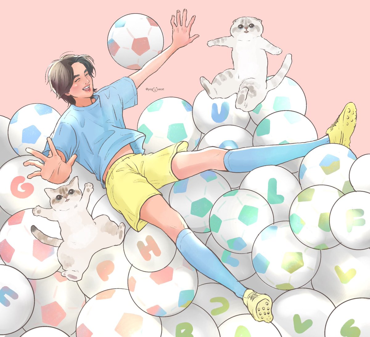 数年前のお絵描きを再掲
もう2年前のお絵描きらしい🤧
ボールにまみれるガルフを描いてたので

7TH ANNIVERSARY PHIBALLS
#7YearsGrowingwithGulf
#GulfKanawut