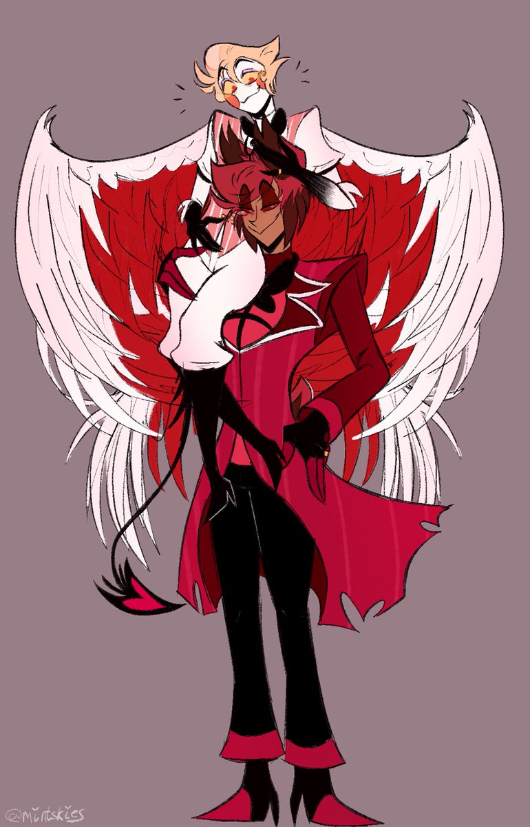 Lucifer wing appreciation (this was def totally not for myself) 🍎📻

#RadioApple #Bambilu #LuciferHazbinHotel #AlastorHazbinHotel