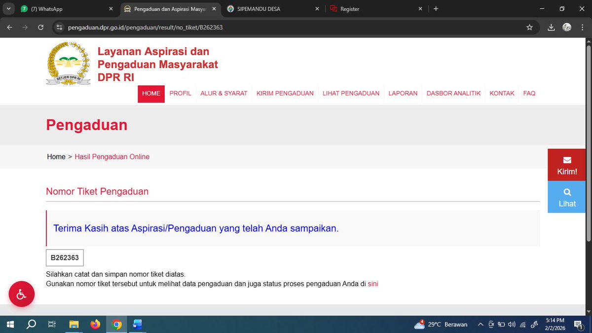 Mohon ditindak lanjuti revisi SK 733
  Menteri Yandri: 720 Kembali Bekerja
#1150TPPdiSumutdiPHKMassal
#KeberatanSK733BPSDM
#TPPProvinsiSumut
<a href="/prabowo/">Prabowo Subianto</a> <a href="/YandriSusanto/">Yandri Susanto</a> <a href="/ArizaPatria/">Ariza Patria</a> <a href="/KerjaSeskabRI/">Letkol Teddy Indra Wijaya</a>
<a href="/sugiono_56/">Sugiono</a> <a href="/bang_dasco/">Prof. H. Sufmi Dasco Ahmad</a> <a href="/ijeck09/">musarajekshah</a>