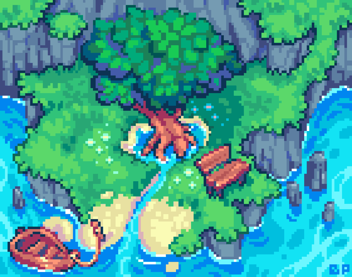 barelyawokenart's tweet photo. Our favorite spot #pixelart https://t.co/Sxd73MKEjG