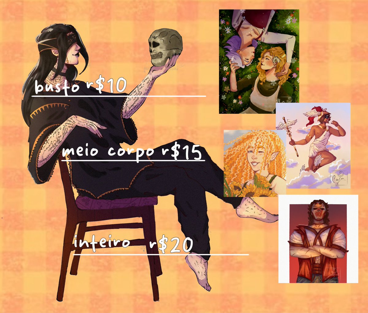 por causa de uns problemas pessoais, to abrindo COMISSÕES POR METADE DO PREÇO ‼️
um rt também ajuda muito 🫶