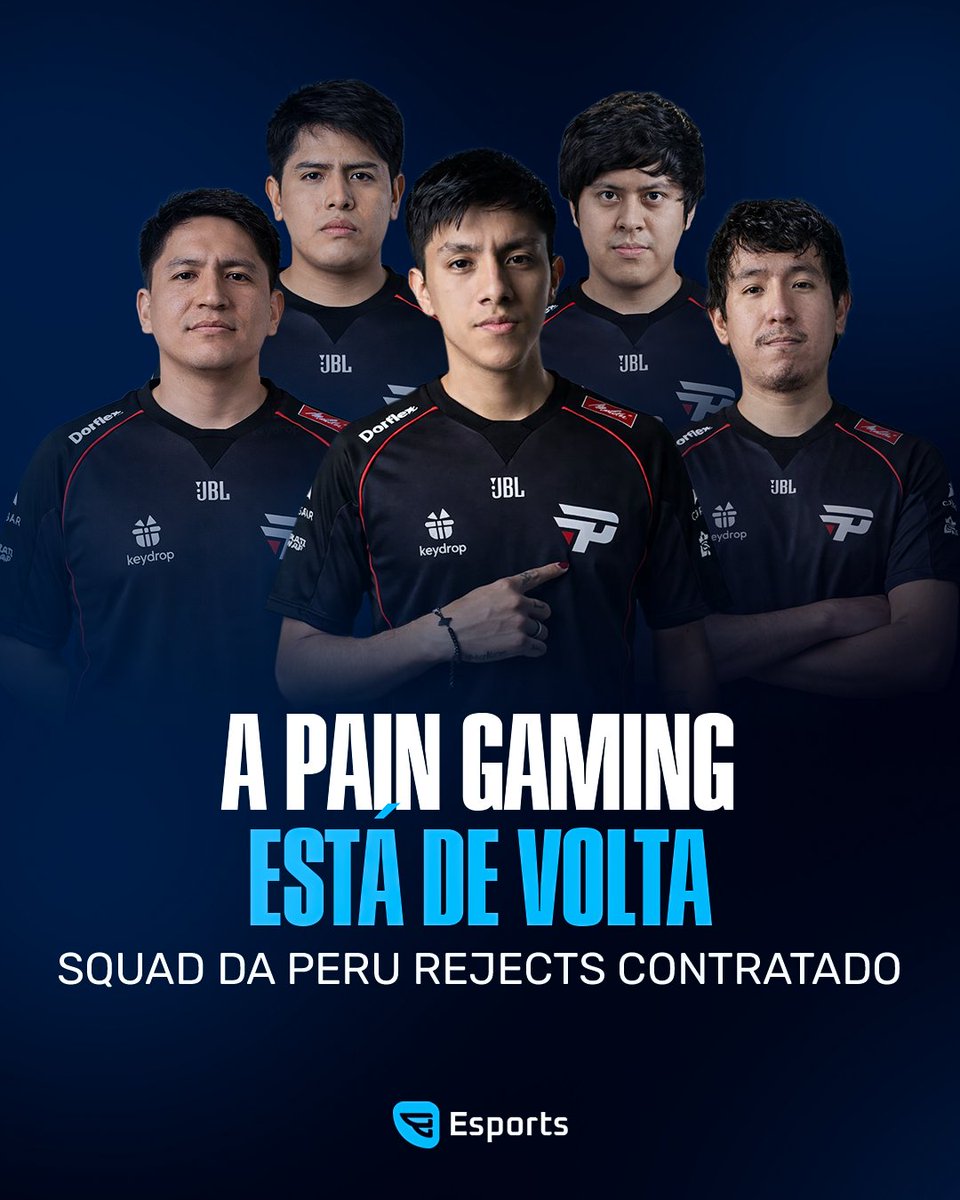 godgenesisbr's tweet photo. A TRADIÇÃO VOLTOU!🔴⚫
Após 5 anos, a paiN Gaming retorna ao Dota 2 adquirindo a lineup da Peru Rejects!🇵🇪
Uma união inesperada entre Brasil e Peru para dominar a região. Nasce o maior rival da Heroic para a temporada? O cenário SA vai pegar fogo!👇
#Dota2 #GOpaiN #PaiNGaming https://t.co/mo4I2AGURO