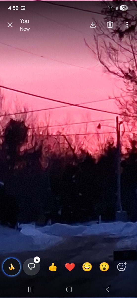 Pretty sky tonight.  Can't remember ever seeing it so pink