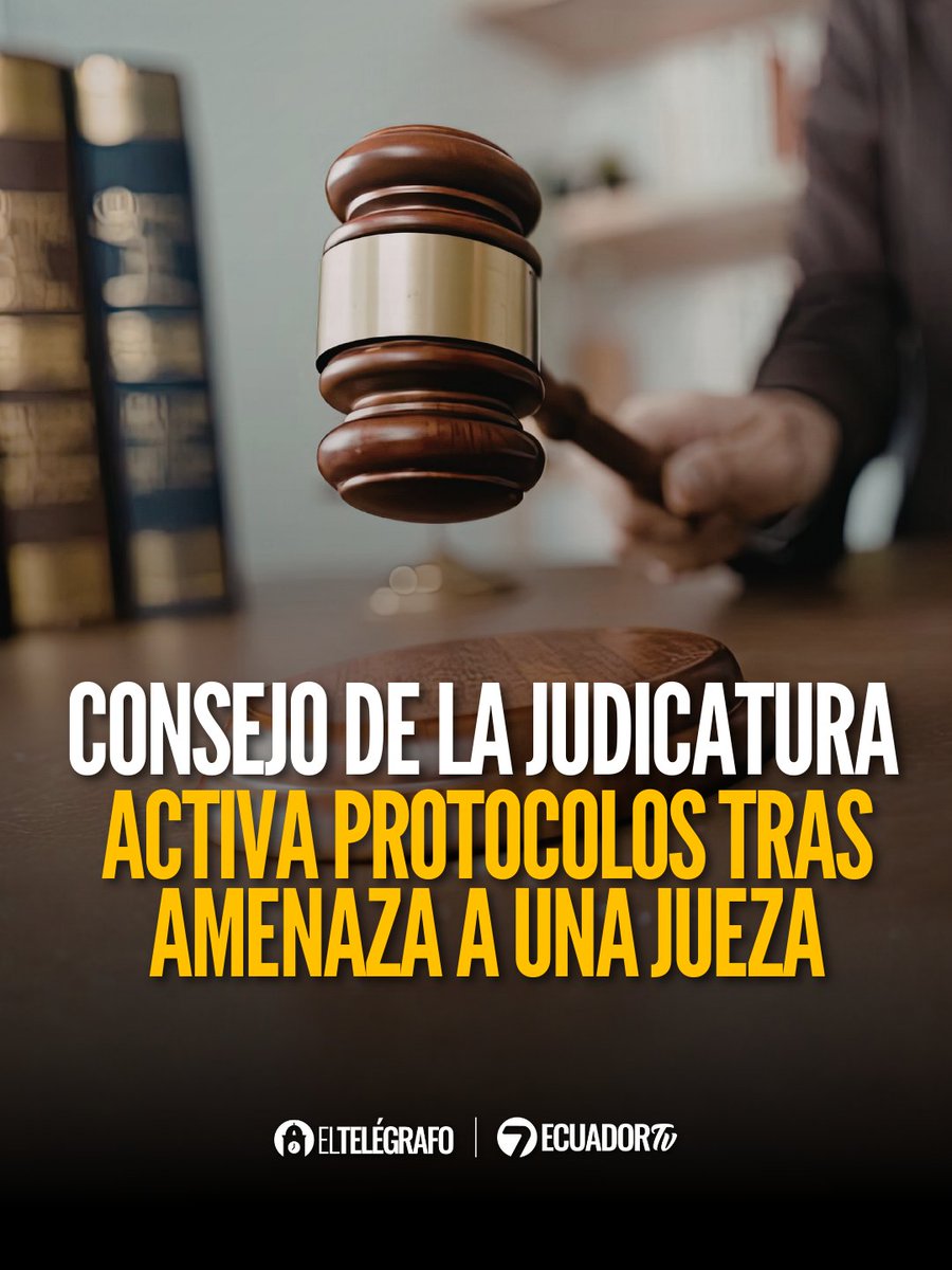 el_telegrafo's tweet photo. #Nacionales | El Consejo de la Judicatura activó los protocolos de seguridad tras una amenaza a una jueza del cantón Paján, en Manabí. #LéaloEnET: https://t.co/1q2q4kzpvJ https://t.co/fl1g8E83WE