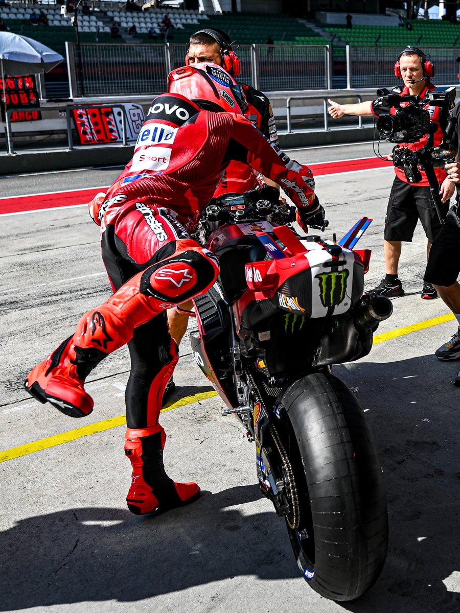 MotoGP's tweet photo. It's official... @marcmarquez93 is BACK on a #MotoGP bike! 🔥💪

#SepangTest ⏱️ https://t.co/GJ29YRFWMk